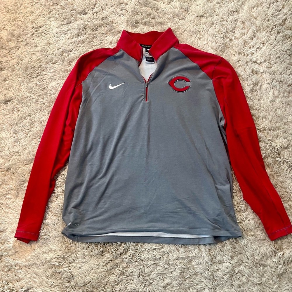 Nike Cincinnati Reds Quarter-Zip Pullover